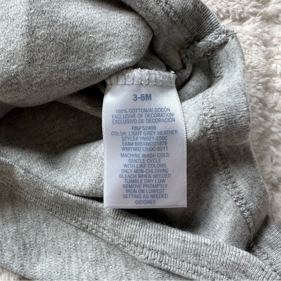 Disney Baby | Grey "Mickey Mouse" Onesie | Size 3-6 Months - Picture 9 of 10